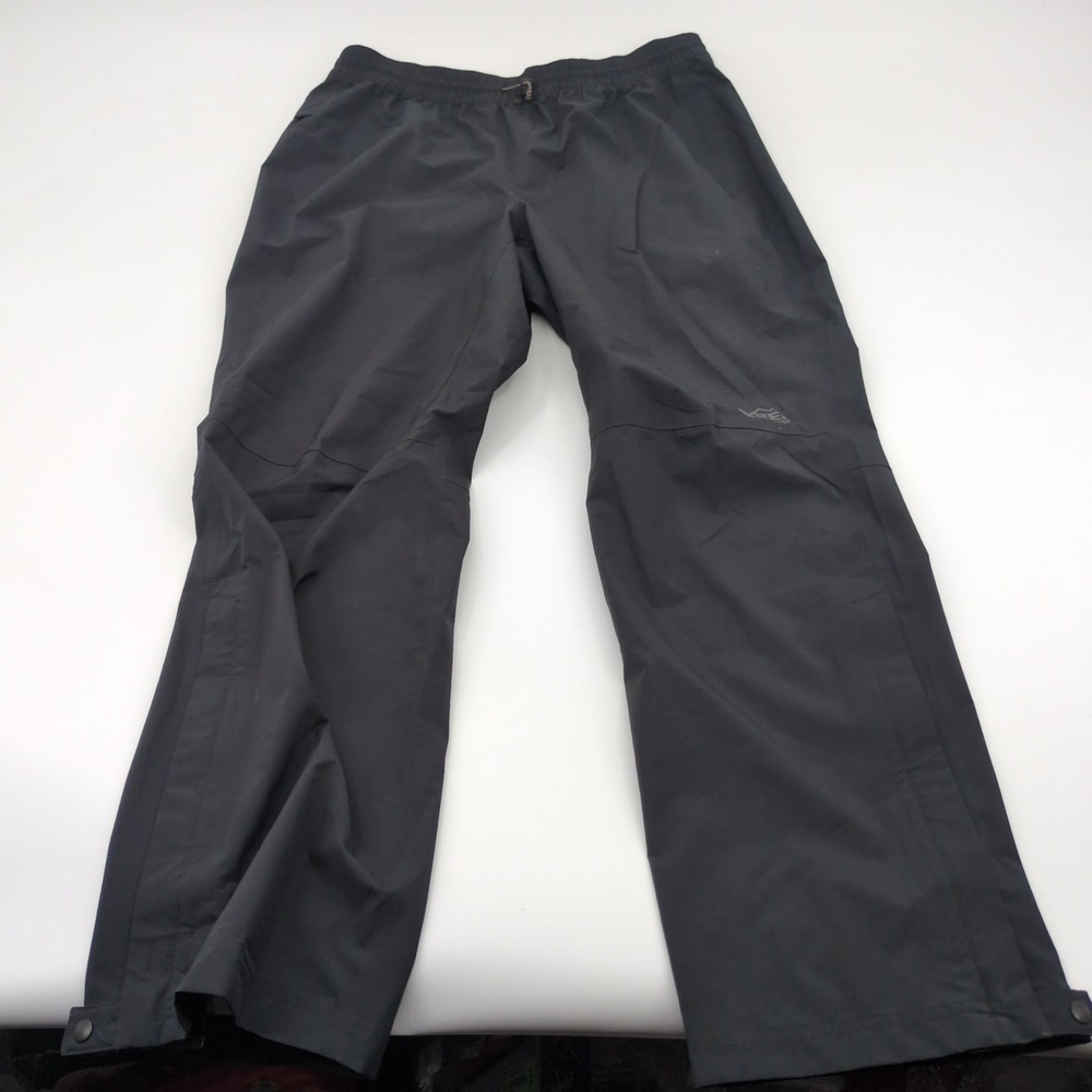 REI Co-op Rain Pants Women Small Petite Black Waterproof Windproof Snap Cuff